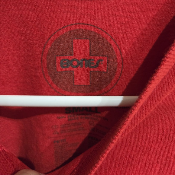 Bones Bearings Red T-Shirt, Small - Picture 2 of 3